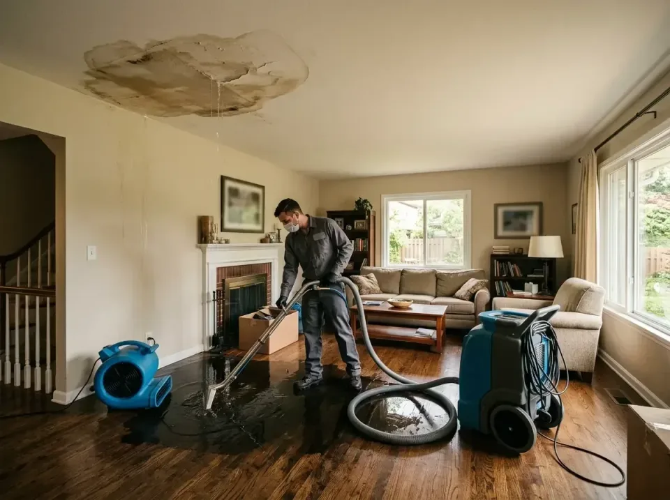 attic-pipe-burst-ceiling-drip-008 — frequently asked questions, Water Damage Restoration & Carpet Care in Shelbyville, IL